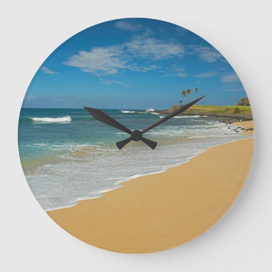 VS, Hawaii, Molokai Island, Drie-chillen strand Grote Klok (Voorkant)