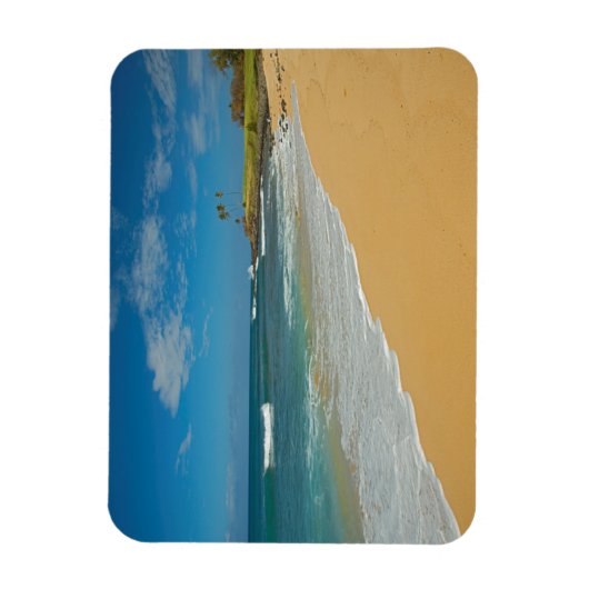 VS, Hawaii, Molokai Island, Drie-mijlpalen strand Magneet (Verticaal)