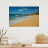 VS, Hawaii, Molokai Island, Drie-mijlpalen strand Poster (Keuken)