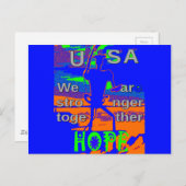 VS Hillary Hope is sterker samen Briefkaart (Voorkant / Achterkant)