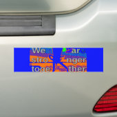 VS Hillary Hope is sterker samen Bumpersticker (Op auto)