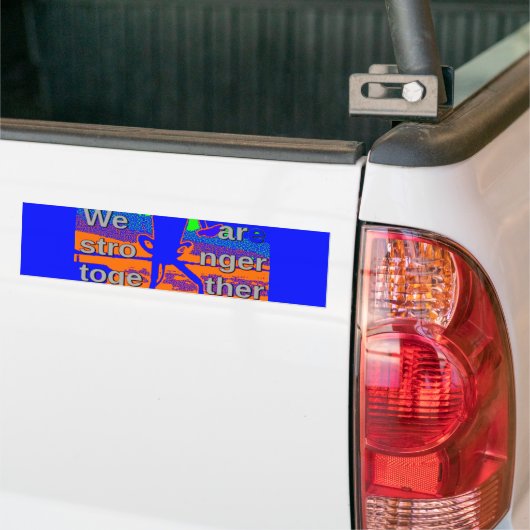 VS Hillary Hope is sterker samen Bumpersticker (Op Truck)