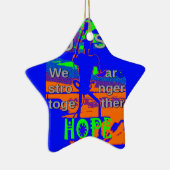 VS Hillary Hope is sterker samen Keramisch Ornament (Rechts)