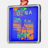 VS Hillary Hope is sterker samen Metalen Ornament (Links)