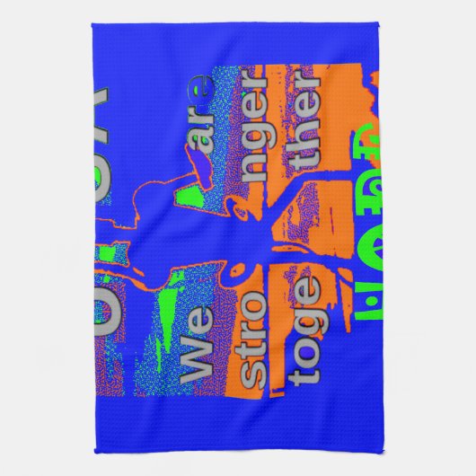 VS Hillary Hope is sterker samen Theedoek (Verticaal)