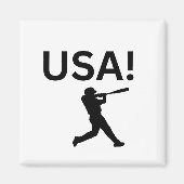 VS honkballer met stip als bal Magneet (Voorkant)