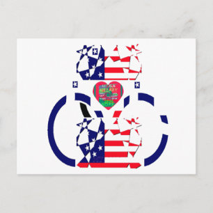 VS hoop mooi geweldig nationaal vlagontwerp Ar Briefkaart