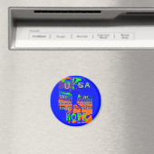 VS hopen samen sterk - een patriottisch tapijt Magneet (Insitu (Vaatwasser))