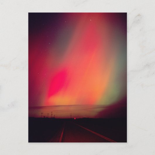 VS, Idaho. Aurora borealis, noordelijke lichten op Briefkaart (Voorkant)