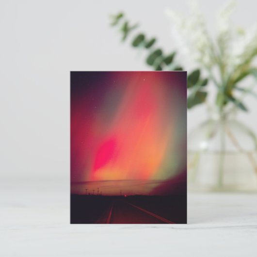 VS, Idaho. Aurora borealis, noordelijke lichten op Briefkaart (Staand voorkant)