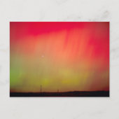 VS, Idaho. Aurora borealis, noordelijke lichten op Briefkaart (Voorkant)