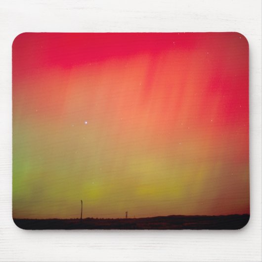 VS, Idaho. Aurora borealis, noordelijke lichten op Muismat (Voorkant)