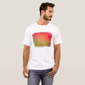 VS, Idaho. Aurora borealis, noordelijke lichten op T-shirt (Voorkant volledig)