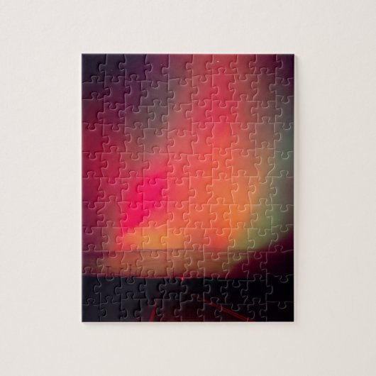 VS, Idaho. Aurora borealis, noorderlicht bij Legpuzzel (Verticaal)