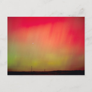 VS, Idaho. Aurora borealis, noorderlicht om 2 uur Briefkaart
