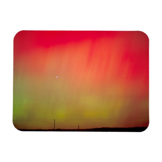 VS, Idaho. Aurora borealis, noorderlicht om 2 uur Magneet (Horizontaal)