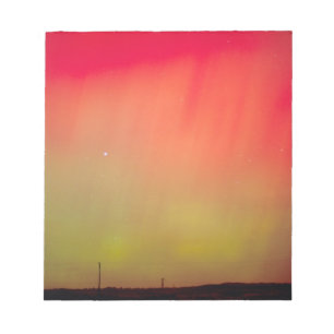 VS, Idaho. Aurora borealis, noorderlicht om 2 uur Notitieblok
