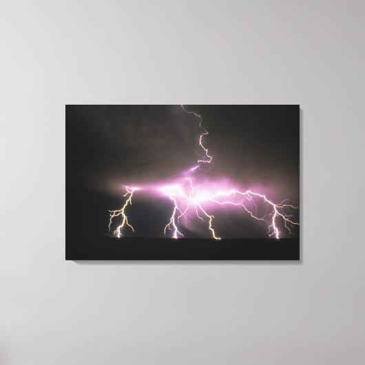 VS, Idaho. Lightning. Canvas Afdruk (Voorkant)