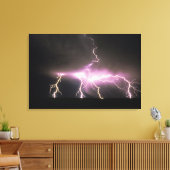VS, Idaho. Lightning. Canvas Afdruk (Insitu (Woonkamer))