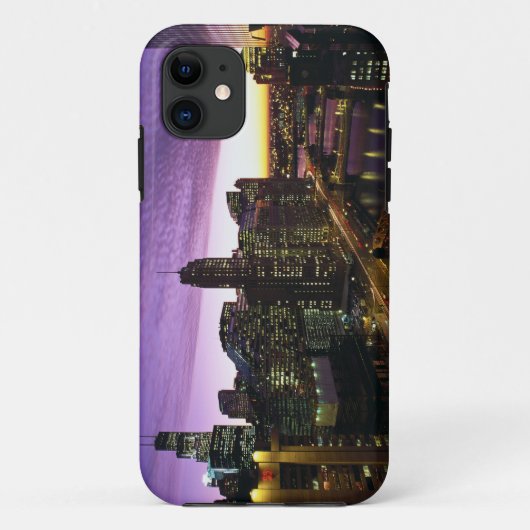 VS, IL, Chicago. Chicago skyline en rivier Case-Mate iPhone Case (Achterkant)
