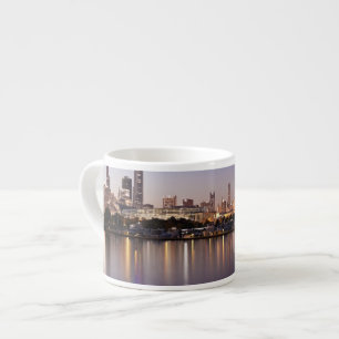 VS, Illinois, Chicago silhouet bij schemering Espresso Kop