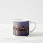 VS, Illinois, Chicago silhouet bij schemering Espresso Kop (Rechts)