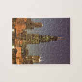 VS, Illinois, Chicago: stadsgezicht / avond Legpuzzel (Horizontaal)