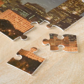 VS, Illinois, Chicago: stadsgezicht / avond Legpuzzel (Zijkant)