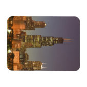 VS, Illinois, Chicago: stadsgezicht / Avond Magneet (Horizontaal)