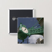 VS, Illinois, Chicago: The Loop: North State Vierkante Button 5,1 Cm (Voorkant /achterkant)