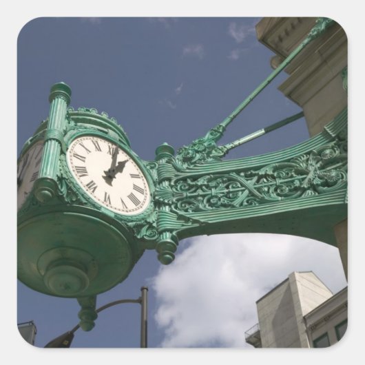 VS, Illinois, Chicago: The Loop: North State Vierkante Sticker (Voorkant)