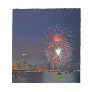 VS, Illinois, Chicago, Vier juli vuurwerk Notitieblok
