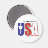 VS "In God We Trust" Magneet (Voorkant / Achterkant)
