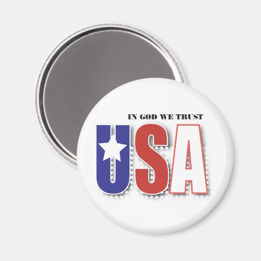 VS "In God We Trust" Magneet (Voorkant / Achterkant)