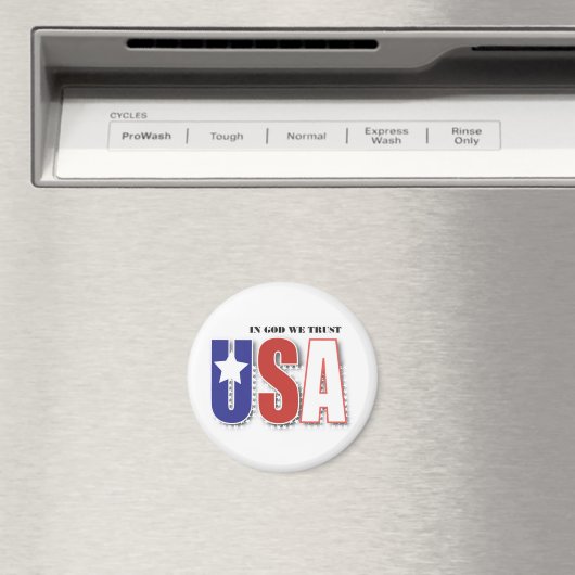 VS "In God We Trust" Magneet (Insitu (Vaatwasser))