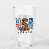 VS in God Wij vertrouwen | CHRISTELIJK | Zonnebloe Glas (Achterkant)