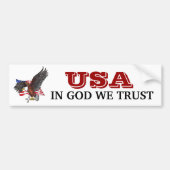 VS in God: Wij vertrouwen op Eagle Bumpersticker (Voorkant)