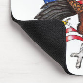 VS in God: Wij vertrouwen op Eagle Muismat (Hoek)