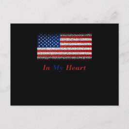 VS in mijn Heart United State Flag Briefkaart