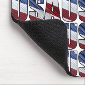 VS in Rood Wit en Blauw Amerikaanse Patriottische  Muismat (Hoek)