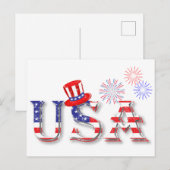 VS in sterren en Stripes Briefkaart (Voorkant / Achterkant)