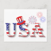 VS in sterren en Stripes Briefkaart (Voorkant)