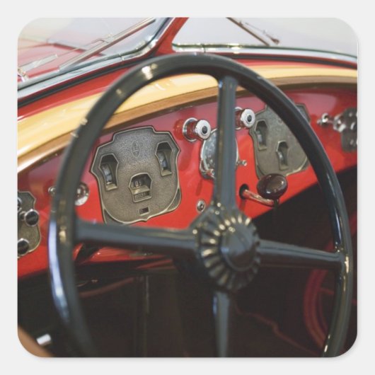 VS, Indiana, Auburn: Auburn, Cord, Duesenberg 2 Vierkante Sticker (Voorkant)