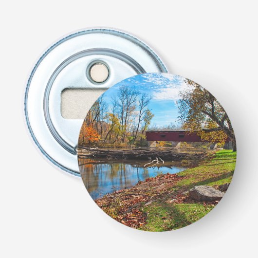 VS, Indiana, Cataract Falls State Recreation Button Flesopener (Voorkant)