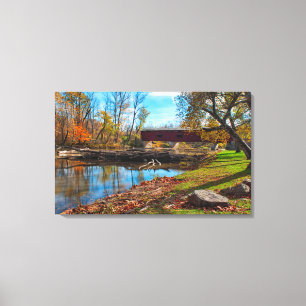 VS, Indiana, Cataract Falls State Recreation Canvas Afdruk