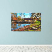 VS, Indiana, Cataract Falls State Recreation Canvas Afdruk (Insitu (Houten vloer))