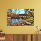 VS, Indiana, Cataract Falls State Recreation Canvas Afdruk (Insitu (Woonkamer))