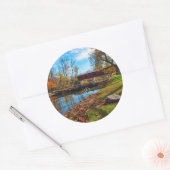 VS, Indiana, Cataract Falls State Recreation Ronde Sticker (Envelop)
