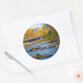 VS, Indiana. Cataract Falls State Recreation Ronde Sticker (Envelop)