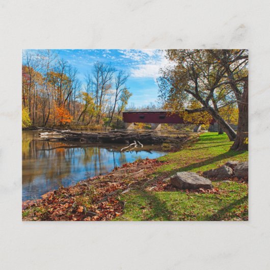 VS, Indiana, Cataract Herfst State Recreation Briefkaart (Voorkant)